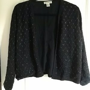 Ann Taylor vintage beaded cardigan